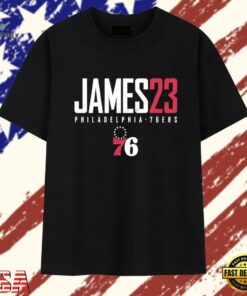 LeBron James 23 Philadelphia 76ers Distressed NBA T Shirt , Trendy 2D Print Shirt Lebron James 23 Philadelphia 76ers Distressed Nba T Shirt