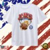 LeBron James 23 Philadelphia 76ers On Fire Hoop T Shirt, Trendy 2D Print Shirt Lebron James 23 Philadelphia 76ers ON Fire Hoop T Shirt