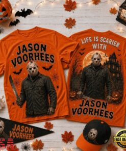 Life Is Scarier With Jason Voorhees Halloween 2026 3D Shirt , Music Fans Shirt Life IS Scarier With Jason Voorhees Halloween 2026 3D Shirt