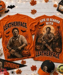 Life Is Scarier With Leatherface Halloween 2026 3D Shirt , Music Fans Shirt Life IS Scarier With Leatherface Halloween 2026 3D Shirt