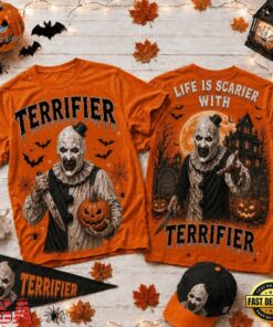 Life Is Scarier With Terrifier Halloween 2026 3D Shirt , Music Fans Shirt Life IS Scarier With Terrifier Halloween 2026 3D Shirt