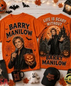 Life Is Scary Without Barry Manilow Halloween T Shirt , Music Design T Shirt Life IS Scary Without Barry Manilow Halloween T Shirt