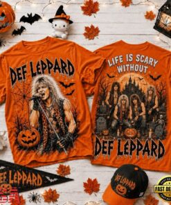 Life Is Scary Without Def Leppard Halloween 2026 3D Shirt , Music Fans Shirt Life IS Scary Without Def Leppard Halloween 2026 3D Shirt