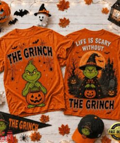 Life Is Scary Without The Grinch Halloween 2026 3D Shirt , Music Fans Shirt Life IS Scary Without The Grinch Halloween 2026 3D Shirt