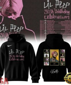 Lil Peep 30th Birthday Celebration Graphic Signature Hoodie, Trending Music 3D Tee Lil Peep 30th Birthday Celebration Graphic Signature Hoodie