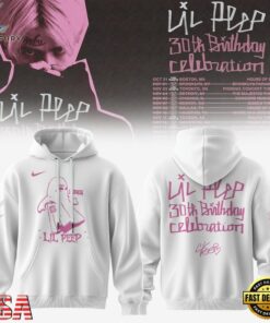 Lil Peep 30th Birthday Celebration Limited Edition Signature White Hoodie, Trending Music 3D Tee Lil Peep 30th Birthday Celebration Limited Edition Signature White Hoodie