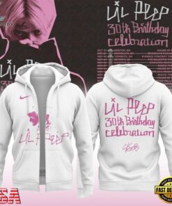 Lil Peep 30th Birthday Celebration Limited Edition Signature Zip Hoodie, Trending Music 3D Tee Lil Peep 30th Birthday Celebration Limited Edition Signature Zip Hoodie
