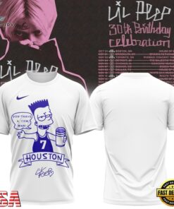 Lil Peep 30th Birthday Celebration Signature New Design T Shirt, Trending Music 3D Tee Lil Peep 30th Birthday Celebration Signature New Design T Shirt