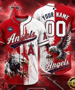 Los Angeles Angels 2026 MLB Eagle America Personalized Baseball Jersey , MLB Team Baseball Jersey Los Angeles Angels 2026 Mlb Eagle America Personalized Baseball Jersey
