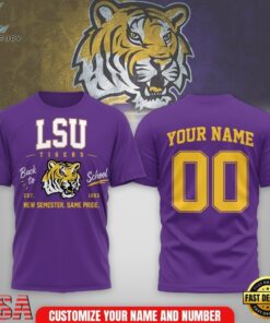 LSU Tigers NCAA Campus Pride Back to School 2026 Personalized 3D Shirt , NCAA 3D Graphic Tee Lsu Tigers Ncaa Campus Pride Back TO School 2026 Personalized 3D Shirt