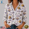 LSU Tigers NCAA College Spirit Blossoms Women Casual Shirt, Trendy NCAA Women Shirt Lsu Tigers Ncaa College Spirit Blossoms Women Casual Shirt