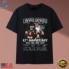 Lynyrd Skynyrd 62th Anniversary 1964 2026 Band Signatures T Shirt, Music 2D Graphic Tee Lynyrd Skynyrd 62th Anniversary 1964 2026 Band Signatures T Shirt