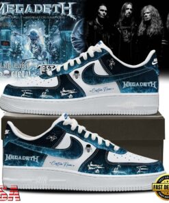 Megadeth Limited Signed Air Force 1 Shoes Sneaker