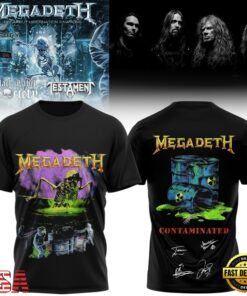 Megadeth Rock Band 2026 Limited Signed Black T Shirt , Music Design T Shirt Megadeth Rock Band 2026 Limited Signed Black T Shirt