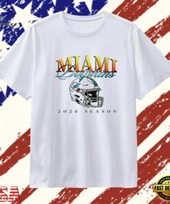 Miami Dolphins 2026 Season NFL Football T Shirt , Trendy 2D Print Shirt Miami Dolphins 2026 Season Nfl Football T Shirt