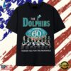 Miami Dolphins 60th Anniversary 1966 2026 Abbey Road Signatures T Shirt , Trendy 2D Print Shirt Miami Dolphins 60th Anniversary 1966 2026 Abbey Road Signatures T Shirt