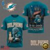 Miami Dolphins NFL 9 11 25th Anniversary Never Forget Memorial 3D T Shirt, Sports Fans 3D Shirt Miami Dolphins Nfl 9 11 25th Anniversary Never Forget Memorial 3D T Shirt