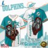 Miami Dolphins NFL Game Day Grateful Dead Baseball Jersey Shirt, NFL Baseball Shirt Miami Dolphins Nfl Game Day Grateful Dead Baseball Jersey Shirt