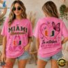 Miami Hurricanes 2026 NCAA Pink October Breast Cancer Awareness Fan Pride Unisex T Shirt , NCAA 3D Graphic Tee Miami Hurricanes 2026 Ncaa Pink October Breast Cancer Awareness Fan Pride Unisex T Shirt