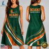 Miami Hurricanes NCAA Team Pride Women's Sleeveless Dress, NCAA Women Summer Dress Miami Hurricanes Ncaa Team Pride Women S Sleeveless Dress