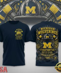 Michigan Wolverines 2026 NCAA Firefighter Built for the Fire 3D Shirt , NCAA 3D Graphic Tee Michigan Wolverines 2026 Ncaa Firefighter Built For The Fire 3D Shirt
