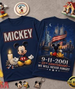 Mickey 911 Memorial 25th Anniversary 3D Shirt , Trending Music 3D Tee Mickey 911 Memorial 25th Anniversary 3D Shirt