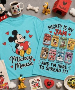 Mickey Mouse Is My Jam Cute Love T Shirt, Trending Music 3D Tee Mickey Mouse IS MY Jam Cute Love T Shirt