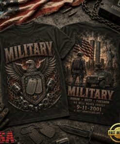 Military Honor & Freedom 911 25th Anniversary Memorial T Shirt, Trending Music 3D Tee Military Honor Freedom 911 25th Anniversary Memorial T Shirt