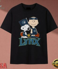 Minnesota Lynx Charlie Brown & Snoopy WNBA Basketball T Shirt , Music 2D Graphic Tee Minnesota Lynx Charlie Brown Snoopy Wnba Basketball T Shirt