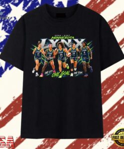 Minnesota Lynx One City One Goal One Team Signatures T Shirt, Trendy 2D Print Shirt Minnesota Lynx One City One Goal One Team Signatures T Shirt