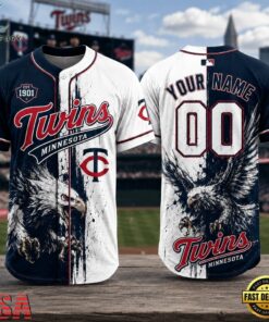 Minnesota Twins 2026 MLB Eagle America Personalized Baseball Jersey , MLB Team Baseball Jersey Minnesota Twins 2026 Mlb Eagle America Personalized Baseball Jersey