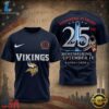 Minnesota Vikings NFL Honoring 25 Years Remembering September 11 T Shirt, Sports Fans 3D Shirt 2 Minnesota Vikings NFL Honoring 25 Years Remembering September 11 T Shirt, Sports Fans 3D Shirt Minnesota Vikings Nfl Honoring 25 Years Remembering September 11 T Shirt