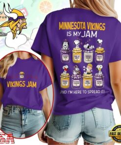 Minnesota Vikings NFL Jam Snoopy Peanuts Football Fan 3D Shirt, Sports Fans 3D Shirt Minnesota Vikings Nfl Jam Snoopy Peanuts Football Fan 3D Shirt