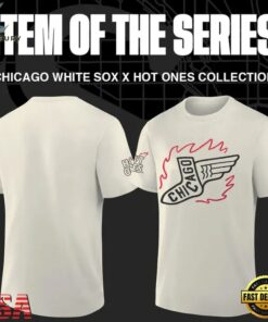 MLB Chicago White Sox x First We Feast x Hot Ones White T Shirt, Trending Music 3D Tee Mlb Chicago White Sox X First WE Feast X Hot Ones White T Shirt
