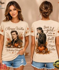 Morgan Wallen Autumn Leaves Pumpkin Portrait Unisex 3D Shirt , Music Design T Shirt Morgan Wallen Autumn Leaves Pumpkin Portrait Unisex 3D Shirt