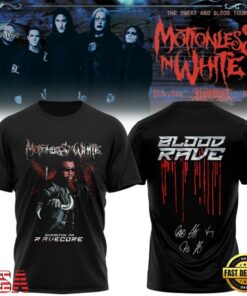 Motionless In White The Sweat And Blood Tour 2026 Signature T Shirt , Music Fans Shirt Motionless IN White The Sweat And Blood Tour 2026 Signature T Shirt