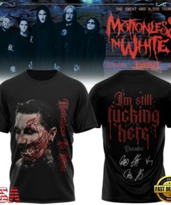 Motionless In White The Sweat And Blood Tour Signed 2026 Graphic Design T Shirt , Music Fans Shirt Motionless IN White The Sweat And Blood Tour Signed 2026 Graphic Design T Shirt