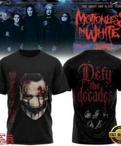 Motionless In White The Sweat And Blood Tour Signed 2026 Special New T Shirt , Music Fans Shirt Motionless IN White The Sweat And Blood Tour Signed 2026 Special New T Shirt