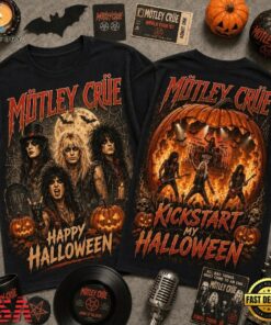Mötley Crue Halloween Vintage Graphic Spooky Music Fan Shirt, Trending Music 3D Tee Motley Crue Halloween Vintage Graphic Spooky Music Fan Shirt