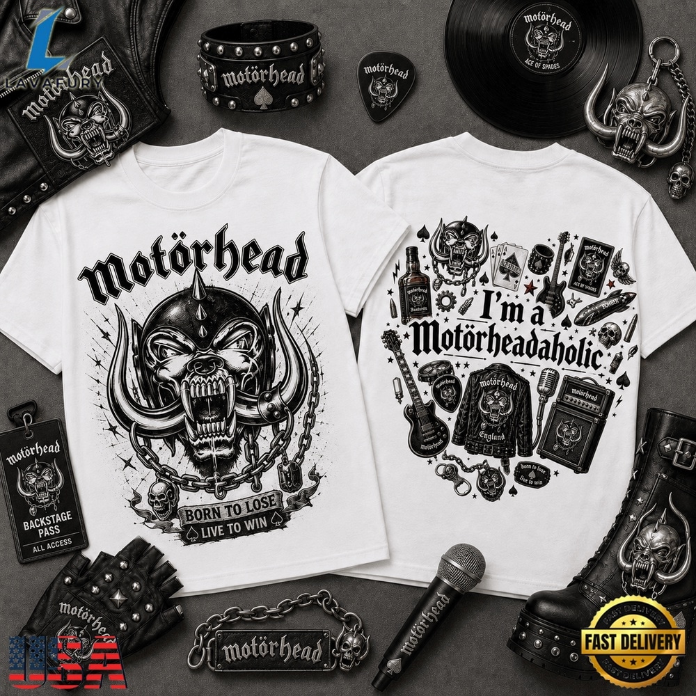 Motörhead I’m a Motorheadaholic Born to Lose Vintage 3D Shirt , Music Fans Shirt Motorhead I M A Motorheadaholic Born TO Lose Vintage 3D Shirt