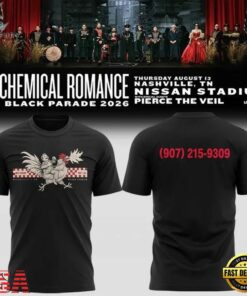 My Chemical Romance The Black Parade 2026 Nashville, TN T Shirt , Trending Music 3D Tee MY Chemical Romance The Black Parade 2026 Nashville TN T Shirt