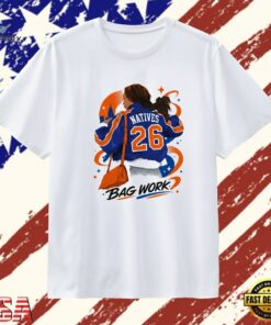 Natives 26 Bag Work New York City Style T Shirt , Trendy 2D Print Shirt Natives 26 Bag Work New York City Style T Shirt