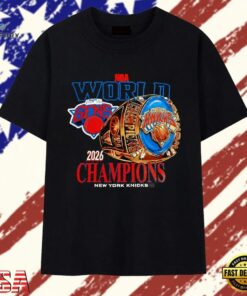NBA World Pour Les Gens 2026 Champions New York Knicks T Shirt , Trendy 2D Print Shirt Nba World Pour Les Gens 2026 Champions New York Knicks T Shirt