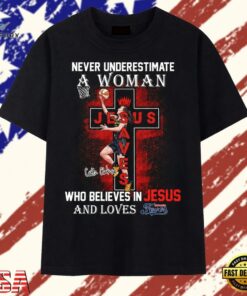 Never Underestimate A Woman Who Believes In Jesus And Loves Indiana Fever T Shirt , Trendy 2D Print Shirt Never Underestimate A Woman Who Believes IN Jesus And Loves Indiana Fever T Shirt