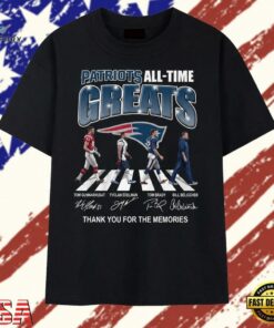 New England Patriots All Time Greats Abbey Road Graphic 2026 T Shirt , Trendy 2D Print Shirt New England Patriots All Time Greats Abbey Road Graphic 2026 T Shirt