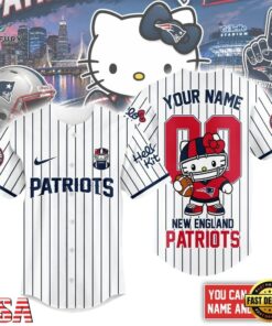 New England Patriots NFL Kitty Game Day Custom Baseball Jersey Shirt , NFL Baseball Shirt New England Patriots Nfl Kitty Game Day Custom Baseball Jersey Shirt