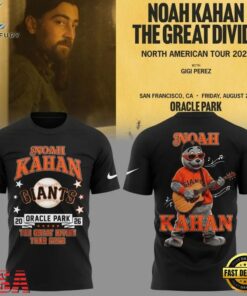 New Shirt Noah Kahan x San Francisco Giants The Great Divide Tour 2026 T Shirt, Trending Music 3D Tee New Shirt Noah Kahan X San Francisco Giants The Great Divide Tour 2026 T Shirt
