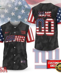 New York Giants NFL American Pride Custom Baseball Jersey Shirt , NFL Baseball Shirt New York Giants Nfl American Pride Custom Baseball Jersey Shirt