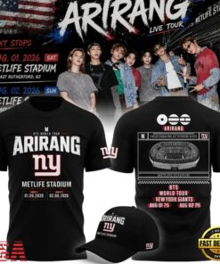 New York Giants x BTS WORLD TOUR ARIRANG 2026 T Shirt , Music Fans Shirt New York Giants X Bts World Tour Arirang 2026 T Shirt