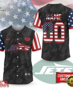 New York Jets NFL American Pride Custom Baseball Jersey Shirt , NFL Baseball Shirt New York Jets Nfl American Pride Custom Baseball Jersey Shirt